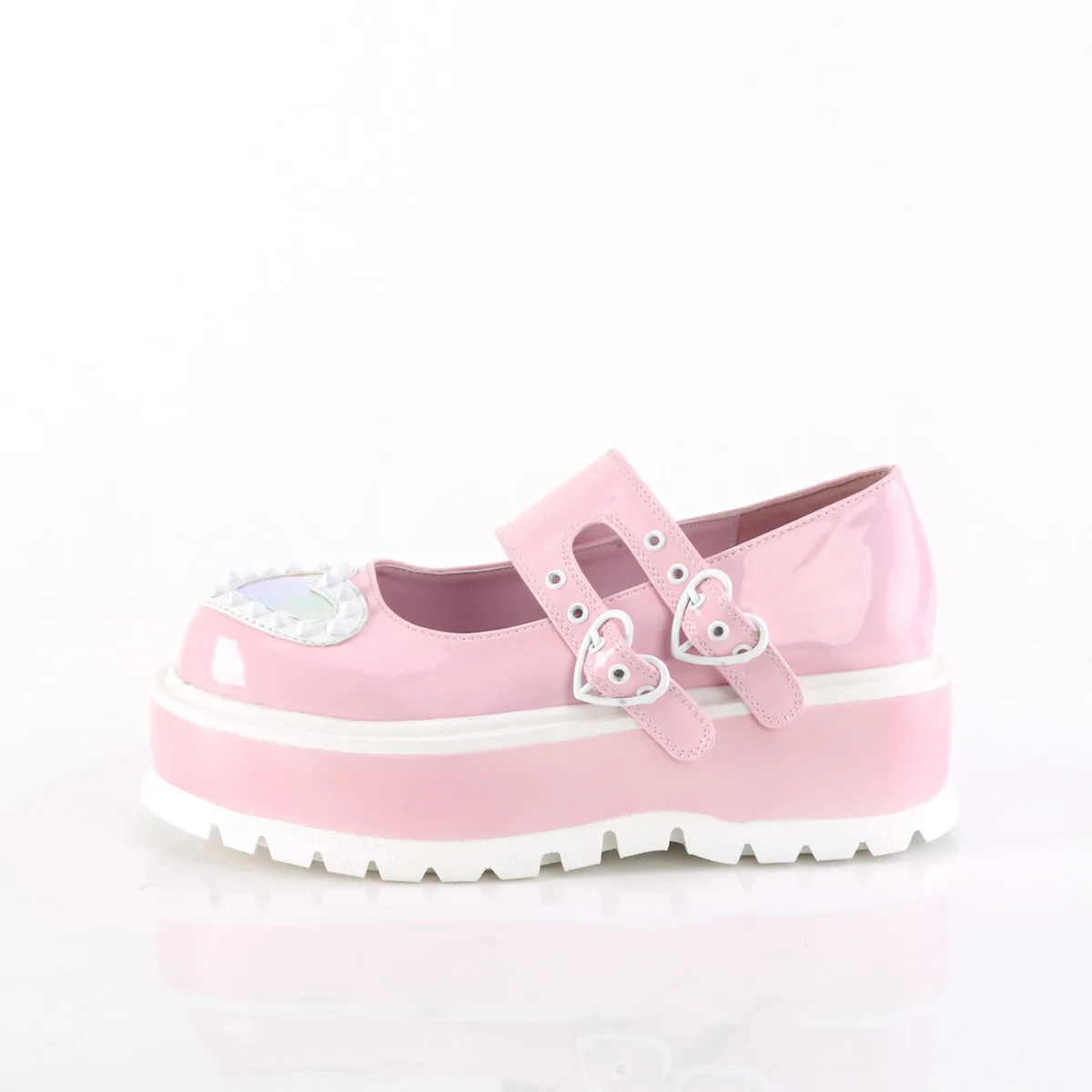 2 Inch Platform SLACKER-25 Baby Pink Holo