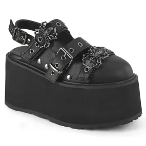 3 Inch Platform DAMNED-27 Black Pu