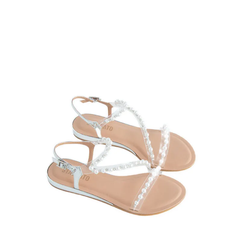 9JI57-018 Flat Sandals - Beige