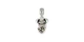 Airedale Terrier Charm Slide Jewelry Sterling Silver Handmade Dog Charm Slide AR16-PNS