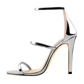 Ankle Strap Stiletto Open Toe Sandals