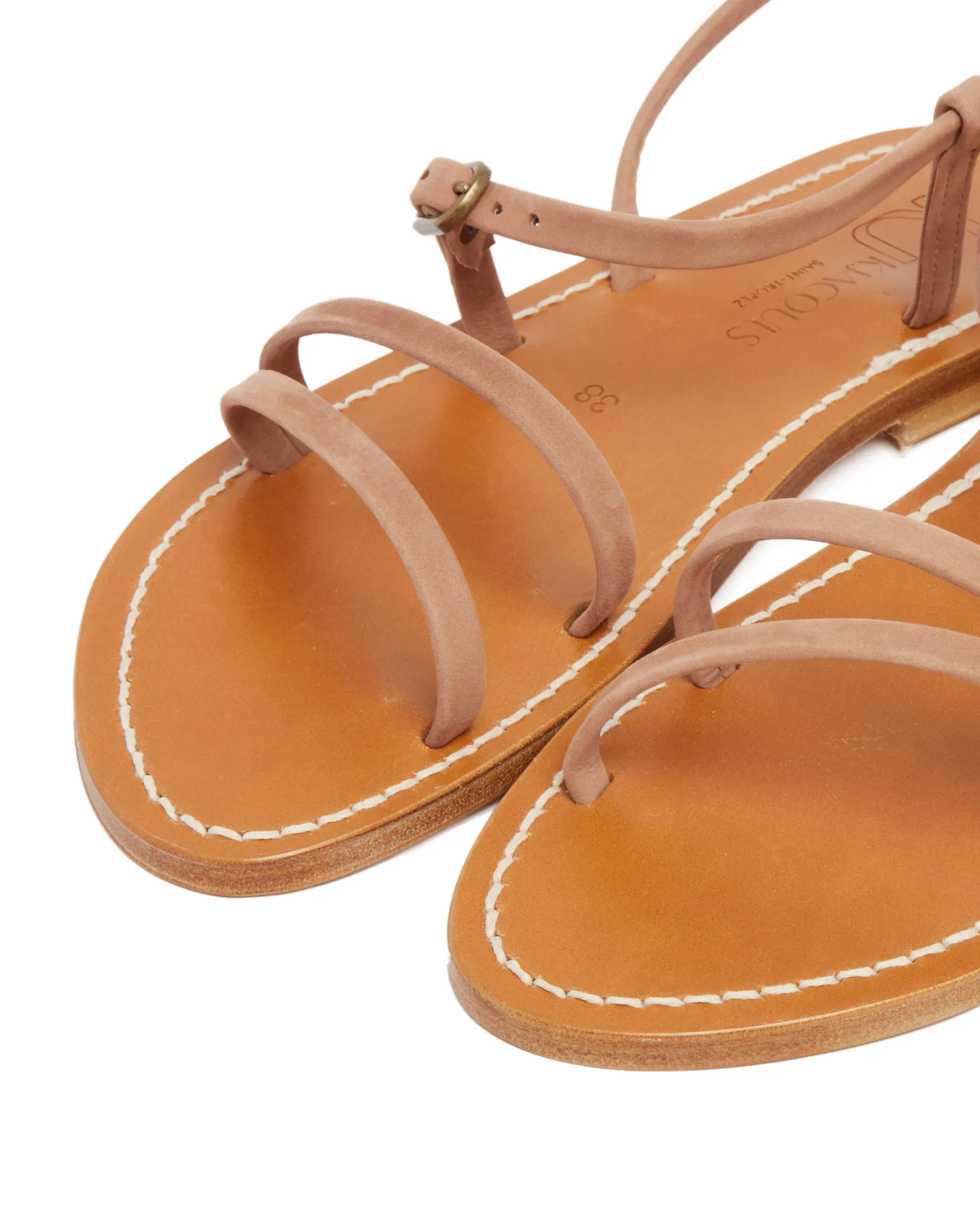 Beige Erka Flat Sandals