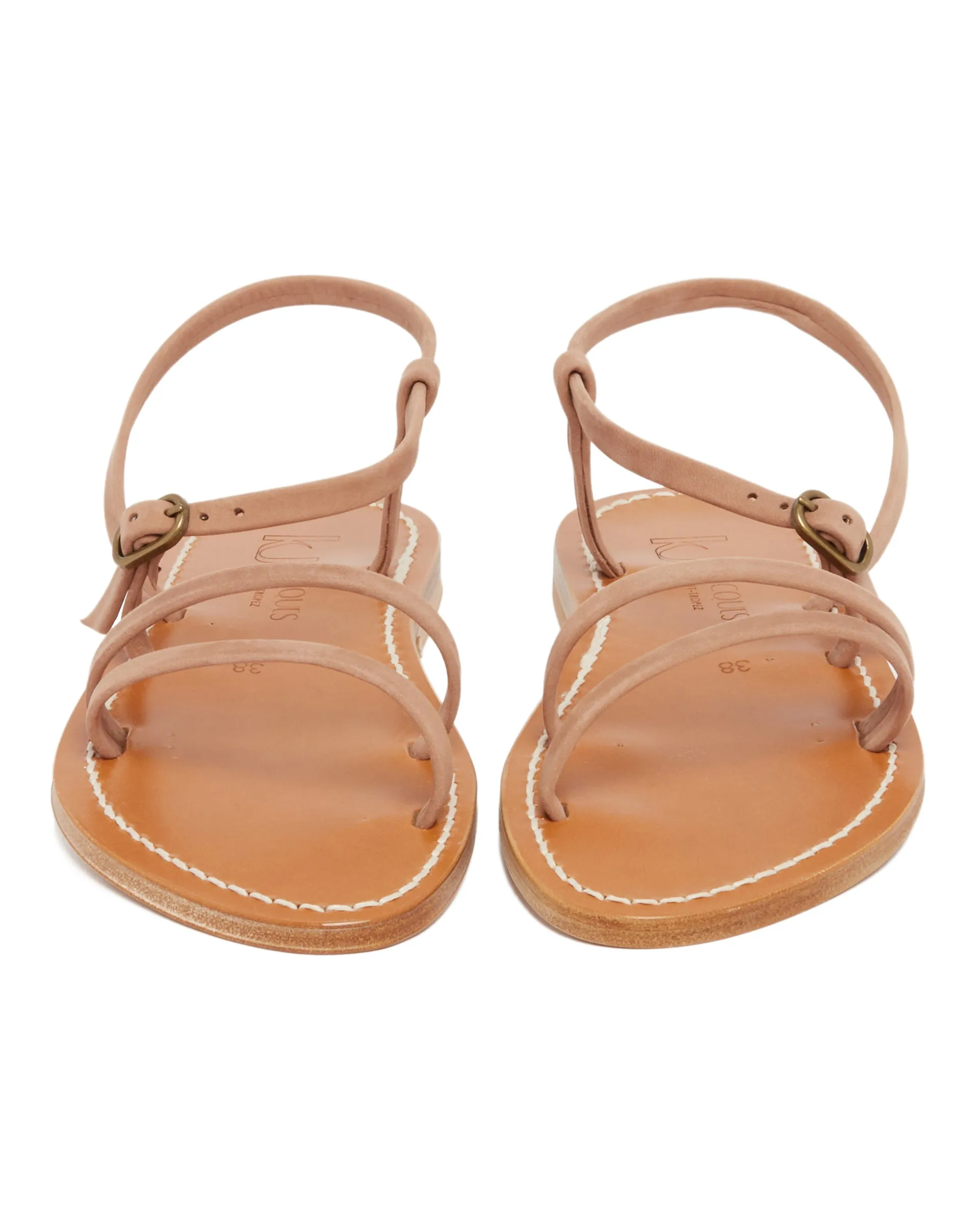 Beige Erka Flat Sandals