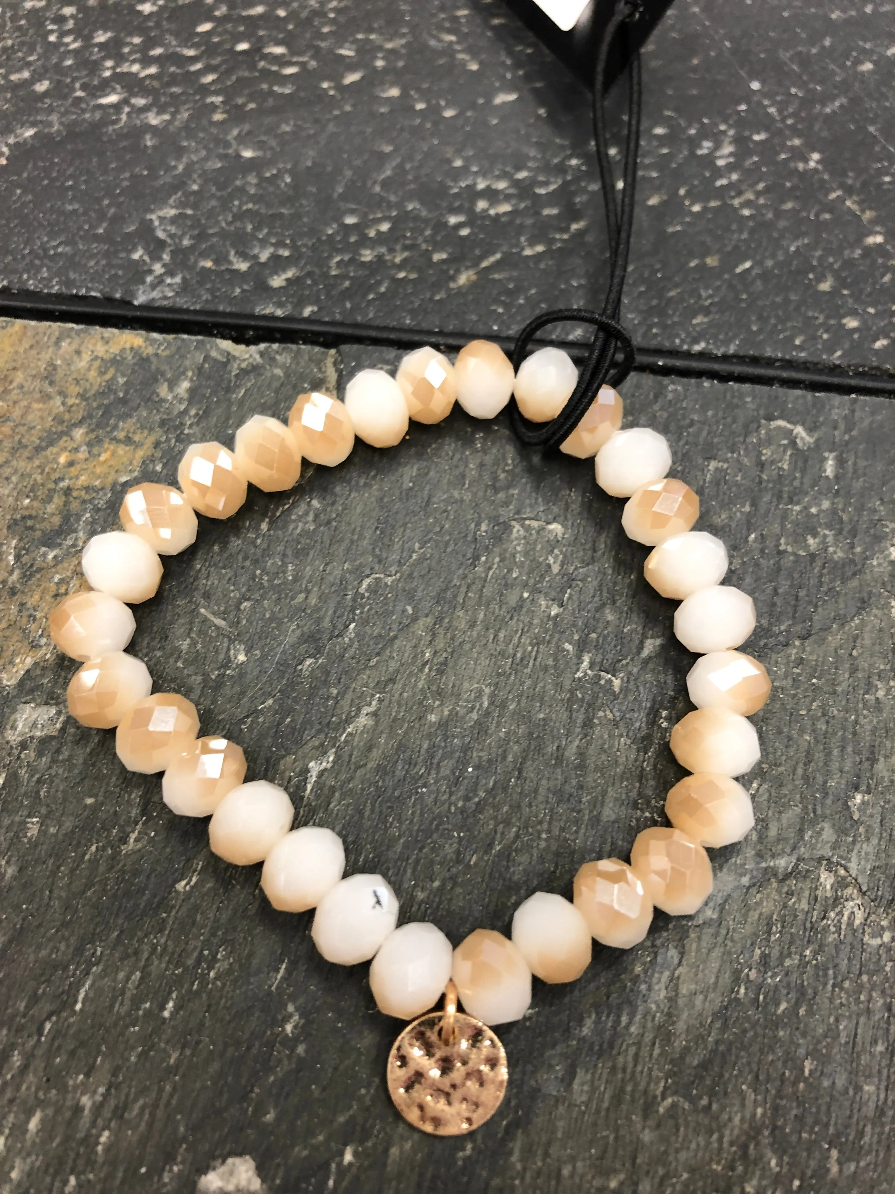 Beige Stretch Bracelet