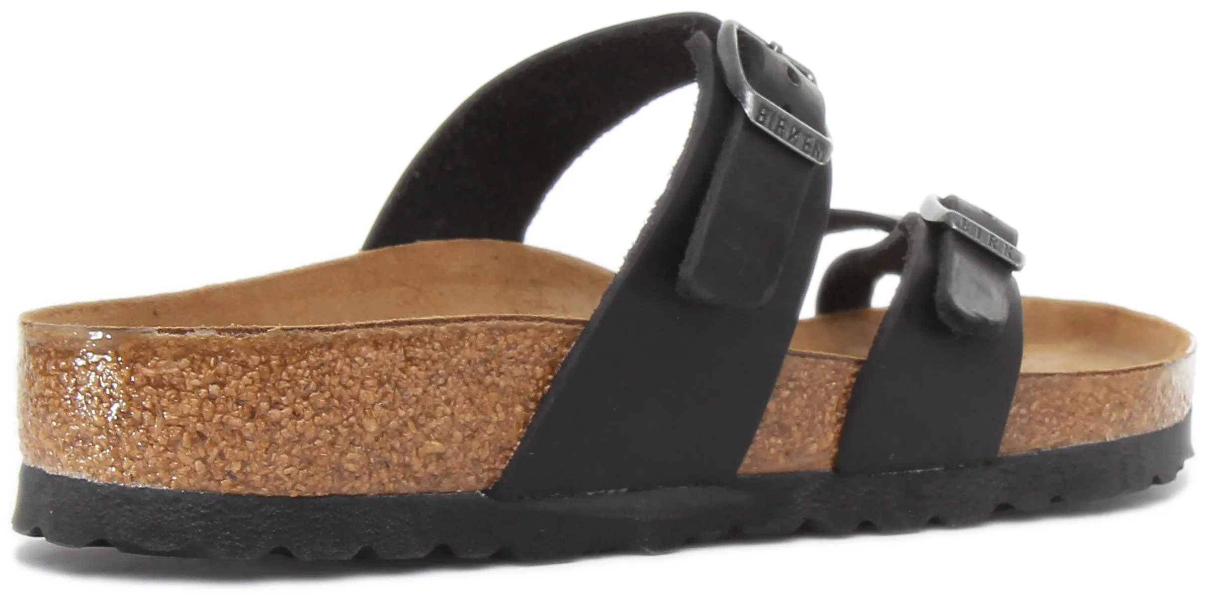 Birkenstock Mayari In Oiled Leather Black | Regular Fit