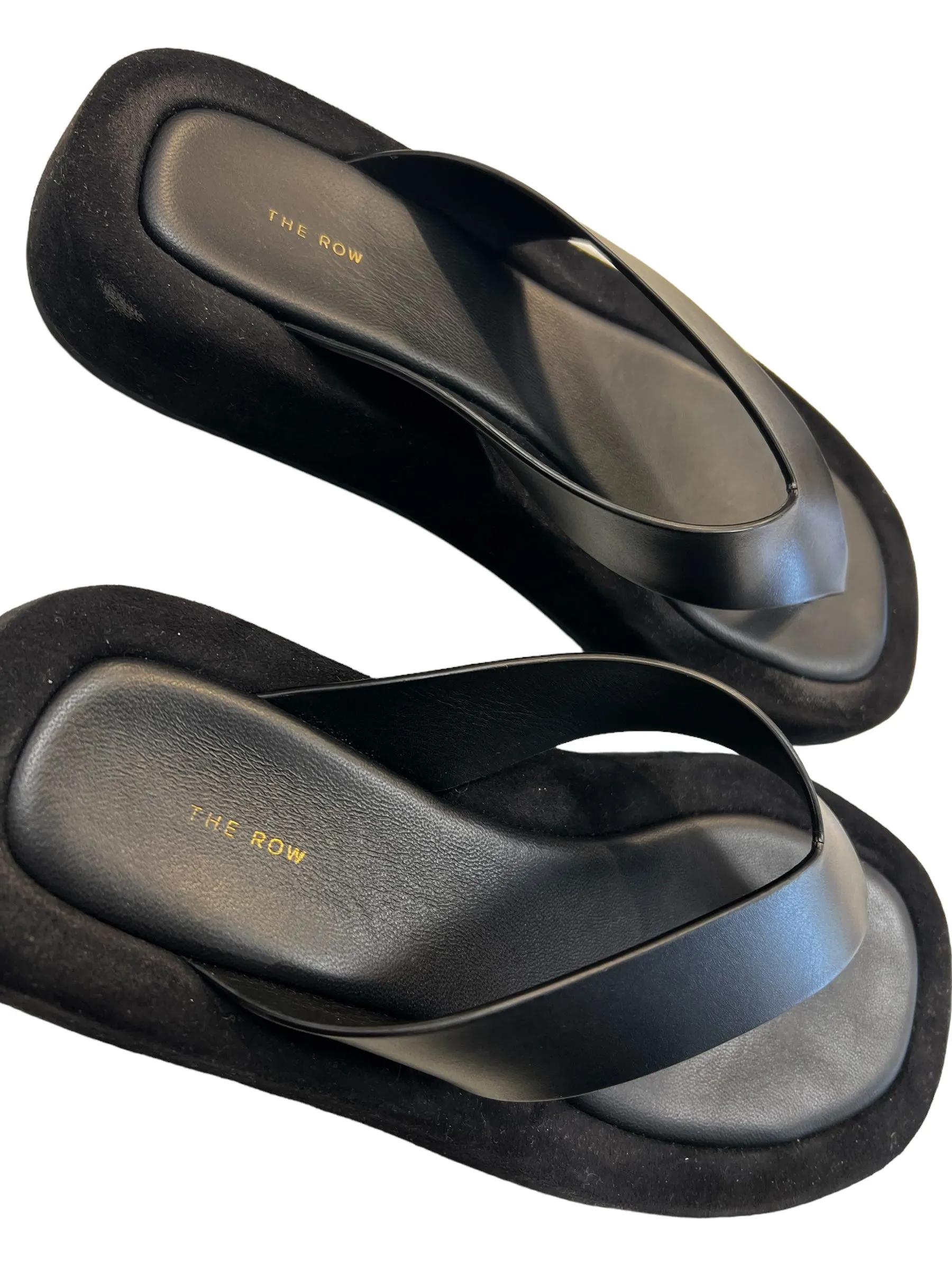 Black Sandals Designer The Row, Size 9