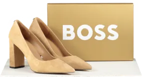 BOSS Beige Janet Suede Pump UK 8 EU 41 👠