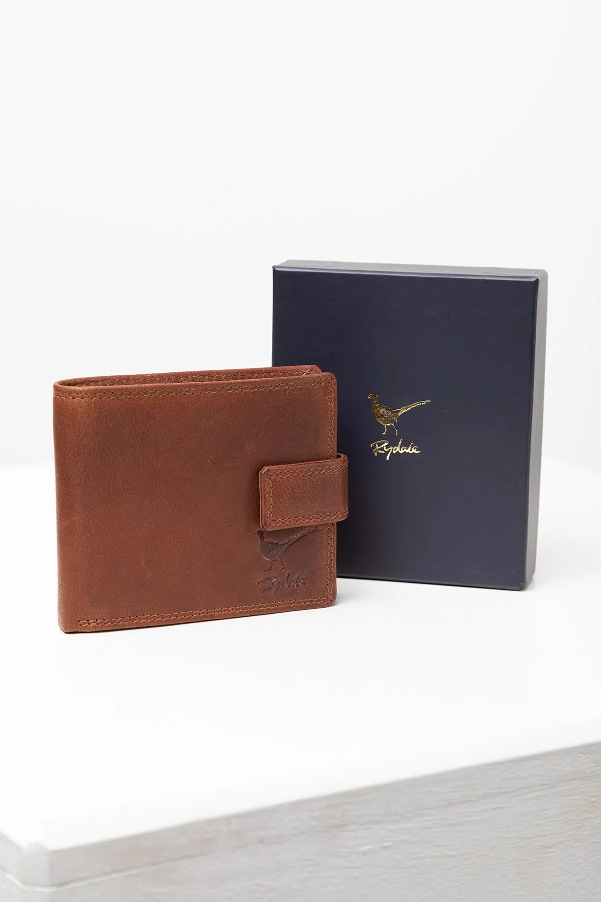 Brown Leather Tri-fold Wallet - Danby