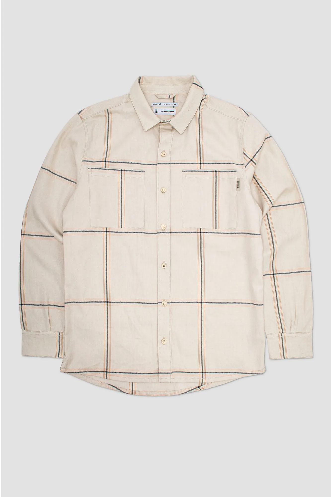 Camisa M/L Flanels Monet Beige 2