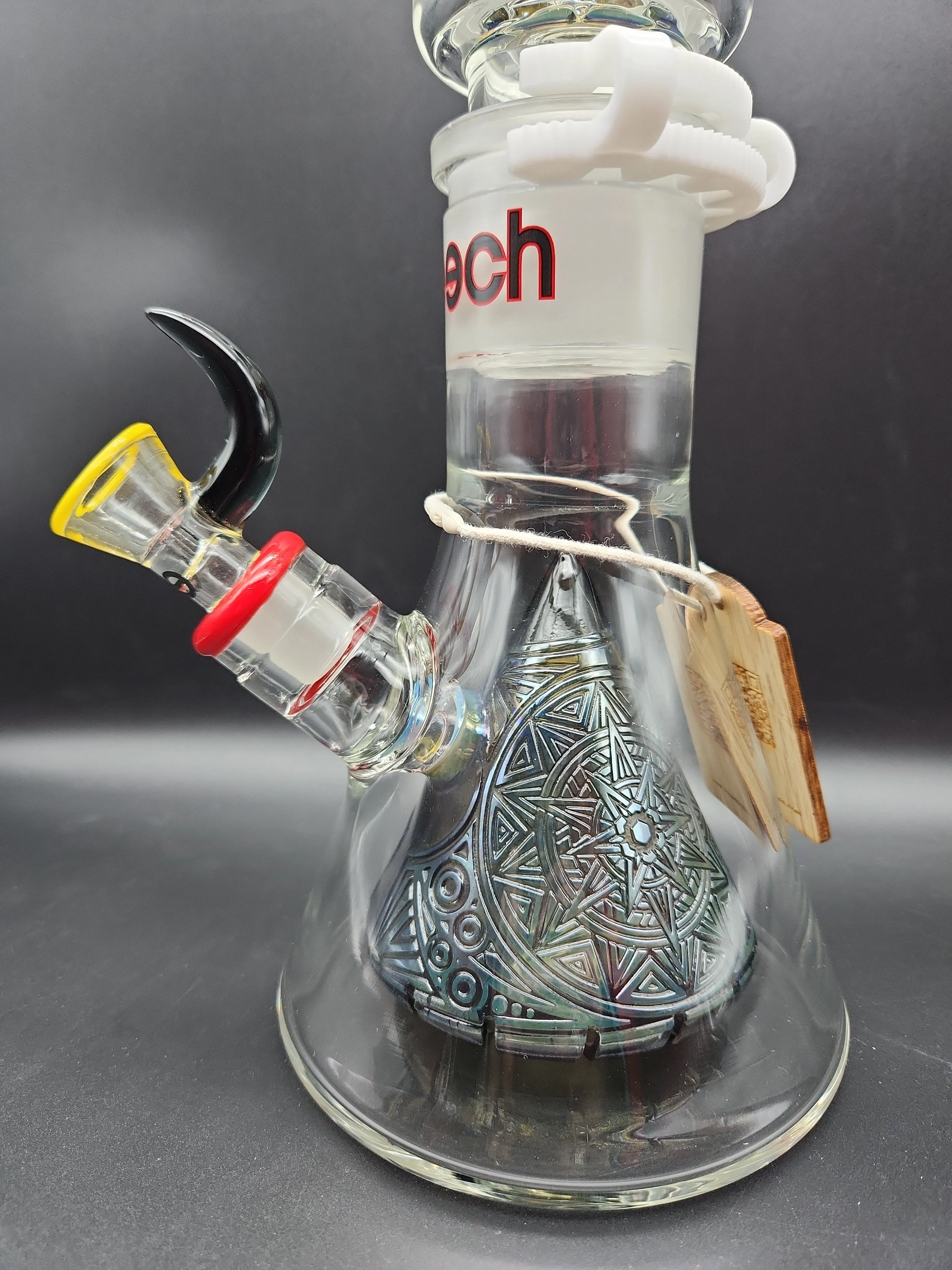 Cheech Glass - 23 3 Part Modular Pyramid Perc Beaker Water Pipe