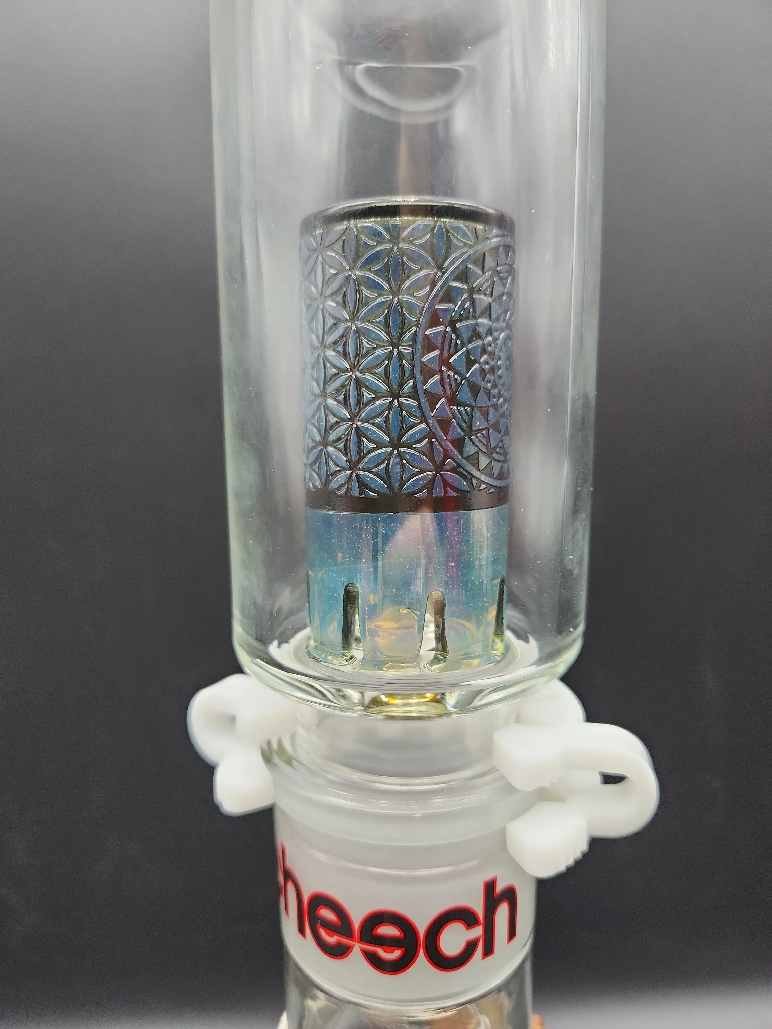 Cheech Glass - 23 3 Part Modular Pyramid Perc Beaker Water Pipe