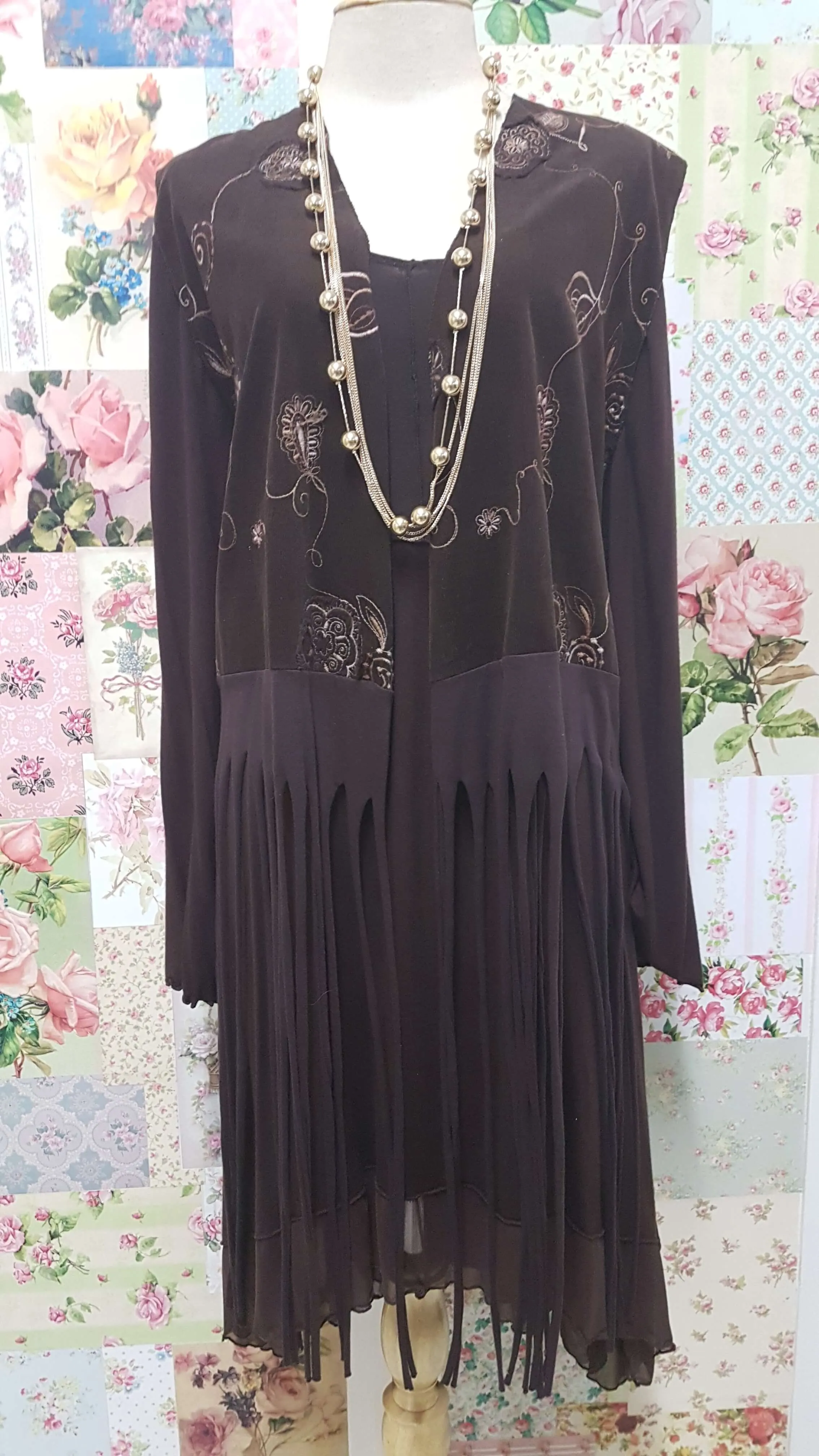 Chocolate Brown 2-Piece Top LR063