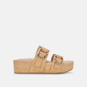 CICI SANDALS LT NATURAL RAFFIA - re:vita