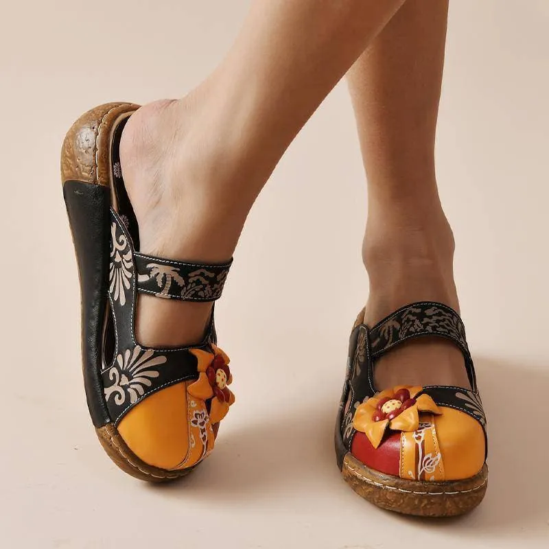 Comfy Soft Print Platform Sandals