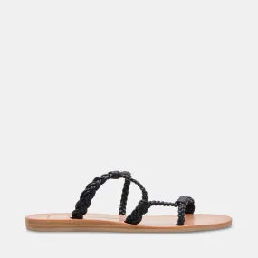 DION SANDALS BLACK STELLA