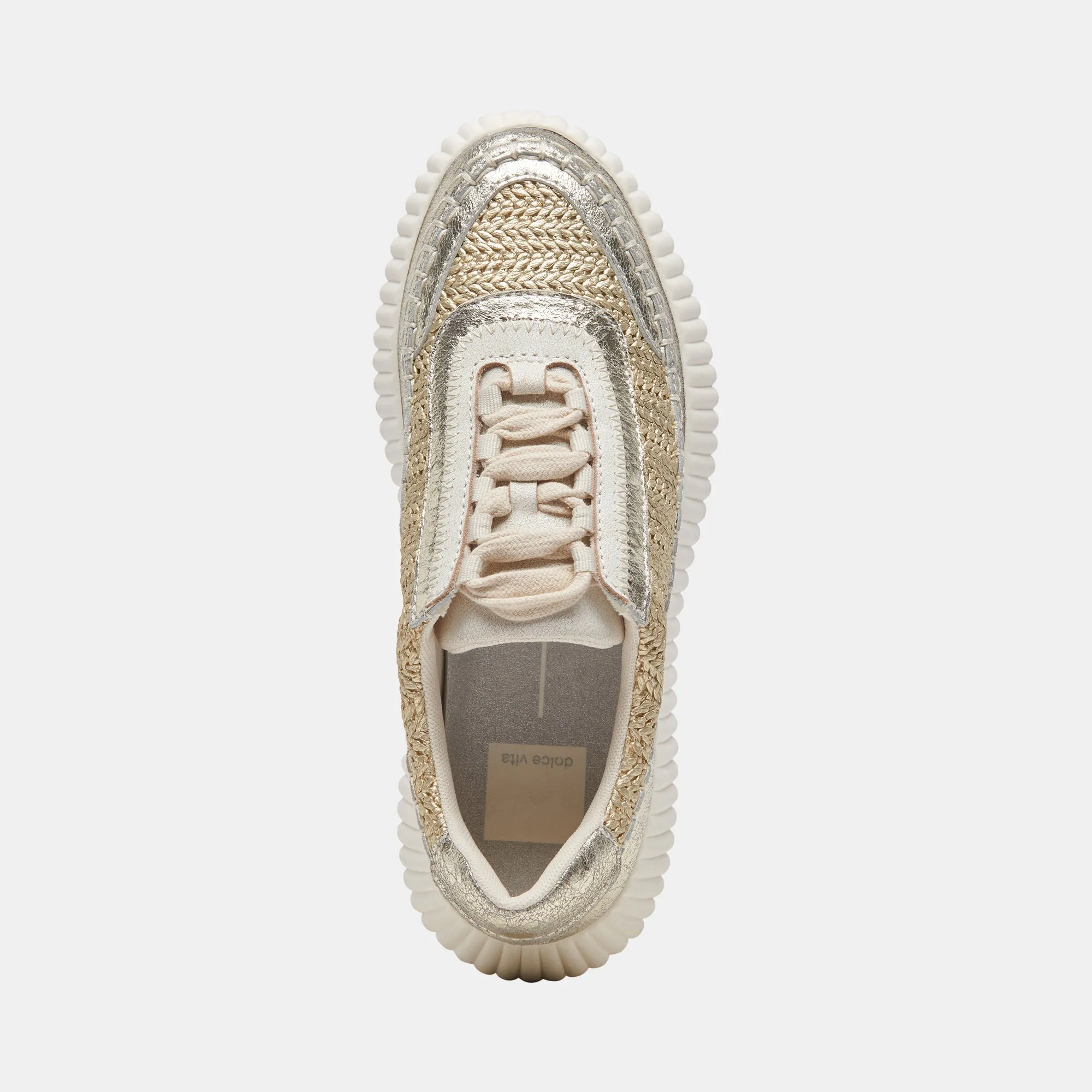 DOLEN SNEAKERS GOLD KNIT - re:vita