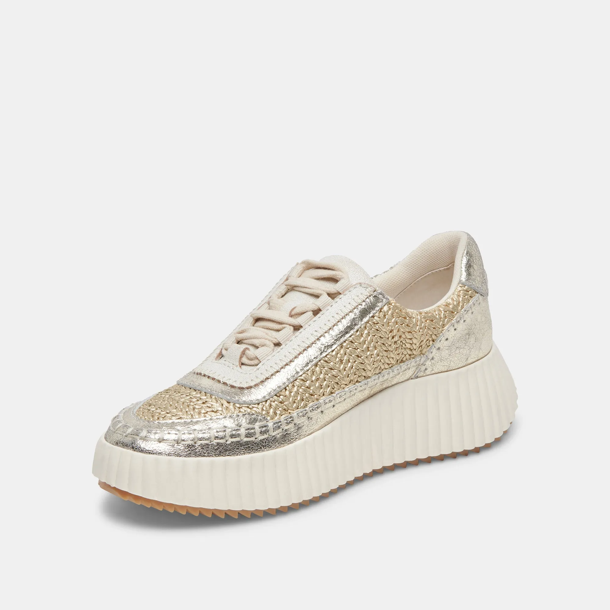 DOLEN SNEAKERS GOLD KNIT - re:vita