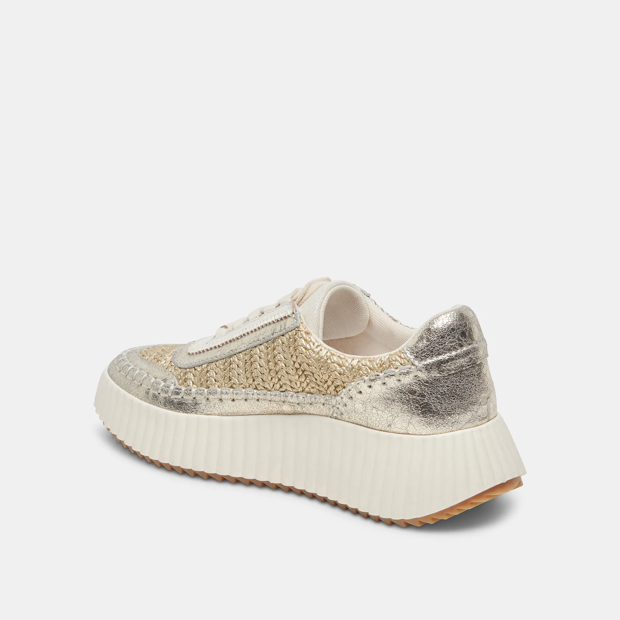 DOLEN SNEAKERS GOLD KNIT - re:vita