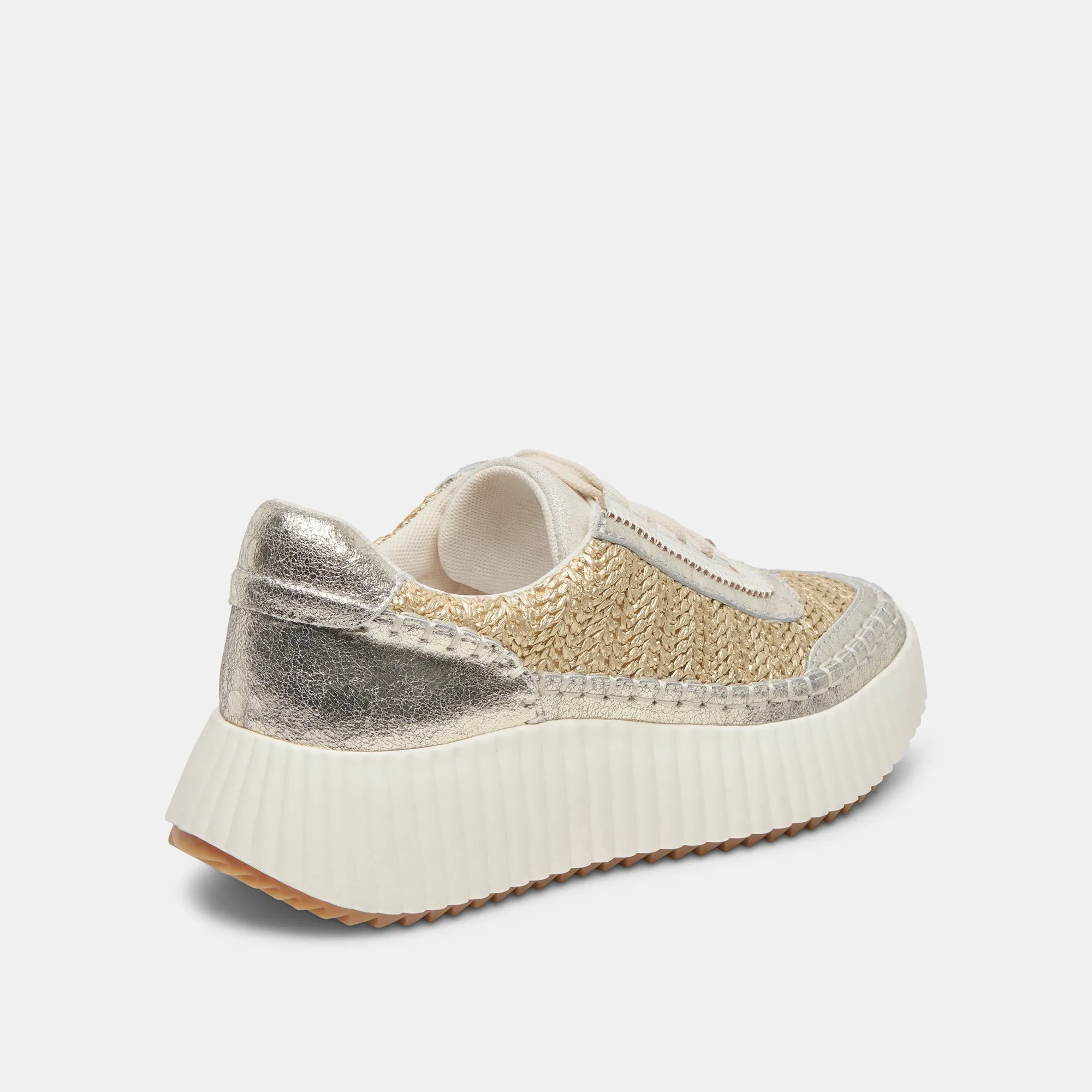 DOLEN SNEAKERS GOLD KNIT - re:vita