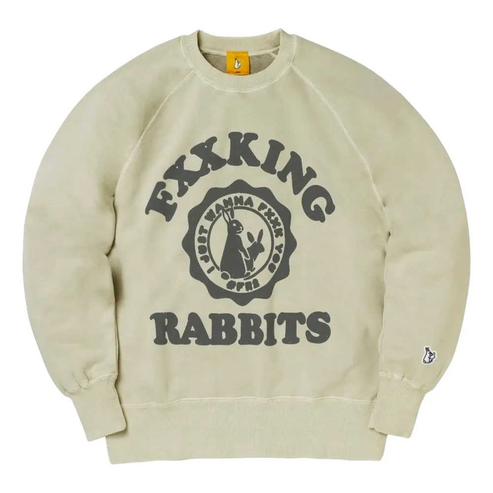 #FR2 FXXKING RABBITS CREWNECK SWEAT-BEIGE