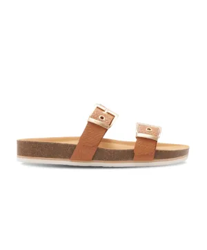 Frankie4 Sandy III Tan Weave Slide