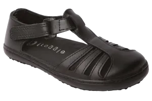 Froggies Girls School Sandals - Black