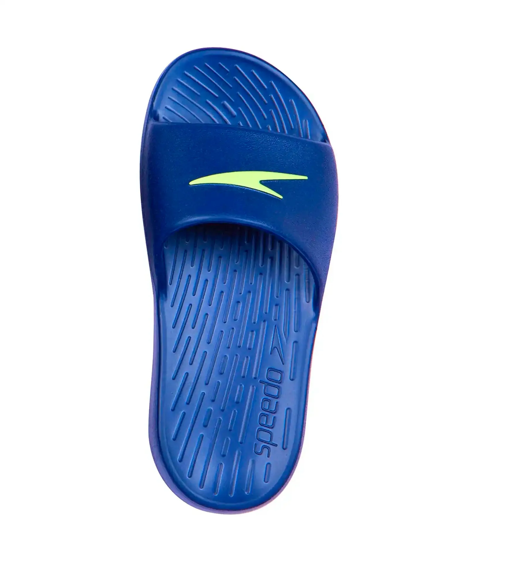 Junior's Single colour Slides - Navy & Bright Zest