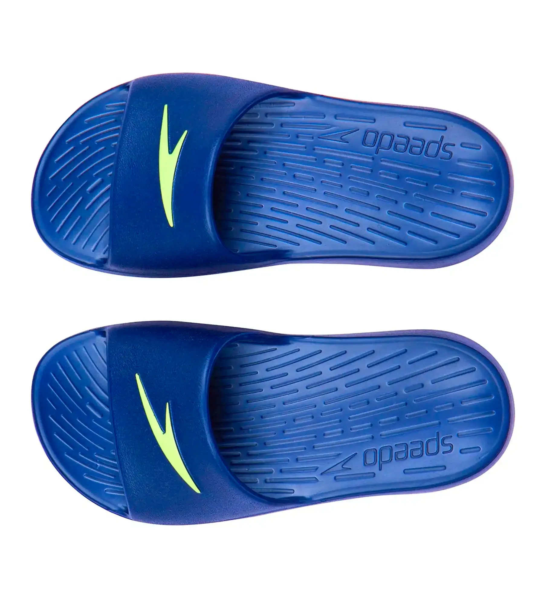 Junior's Single colour Slides - Navy & Bright Zest