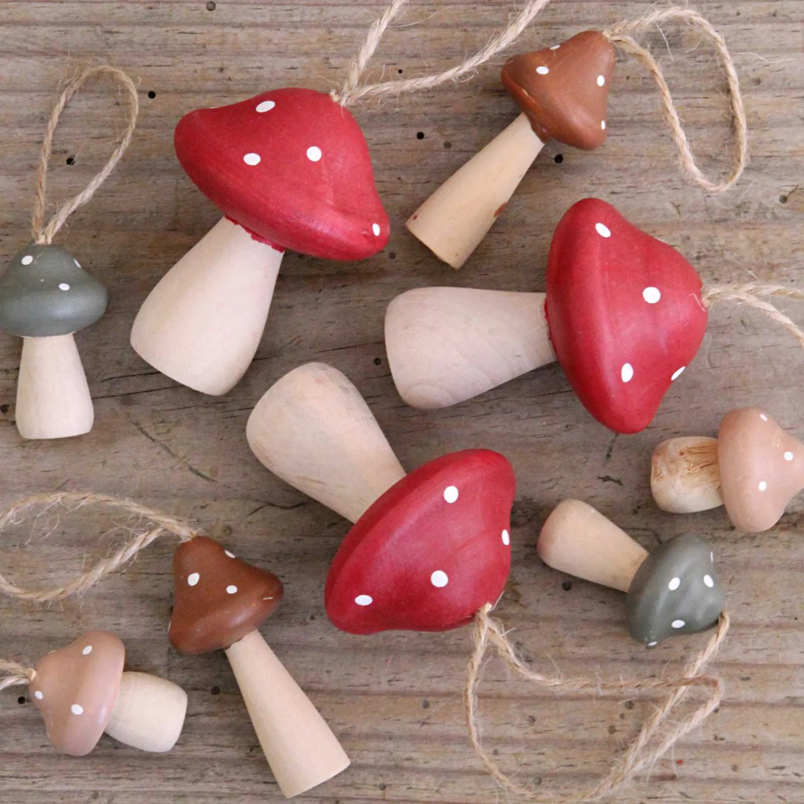 Mini Wooden Toadstool