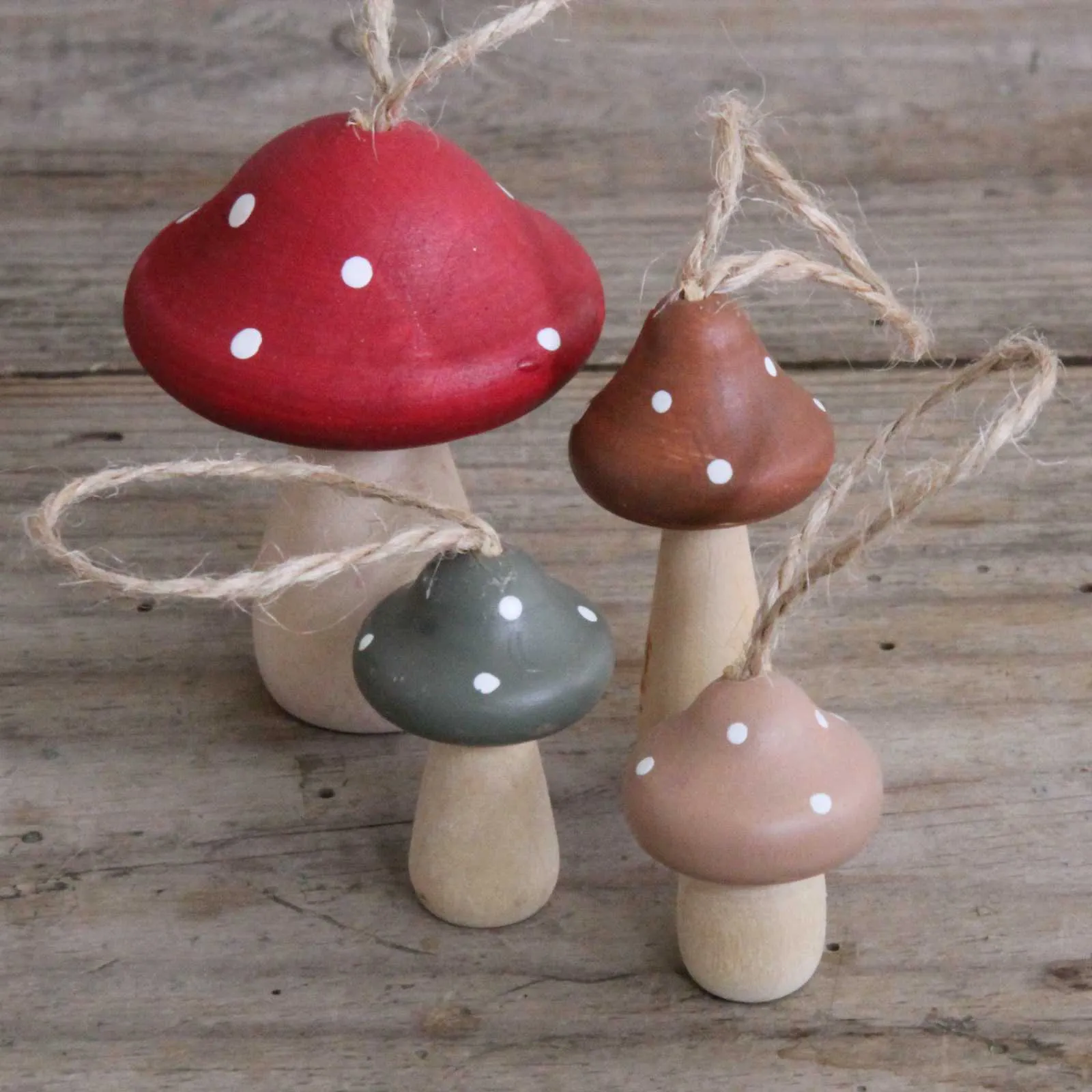 Mini Wooden Toadstool