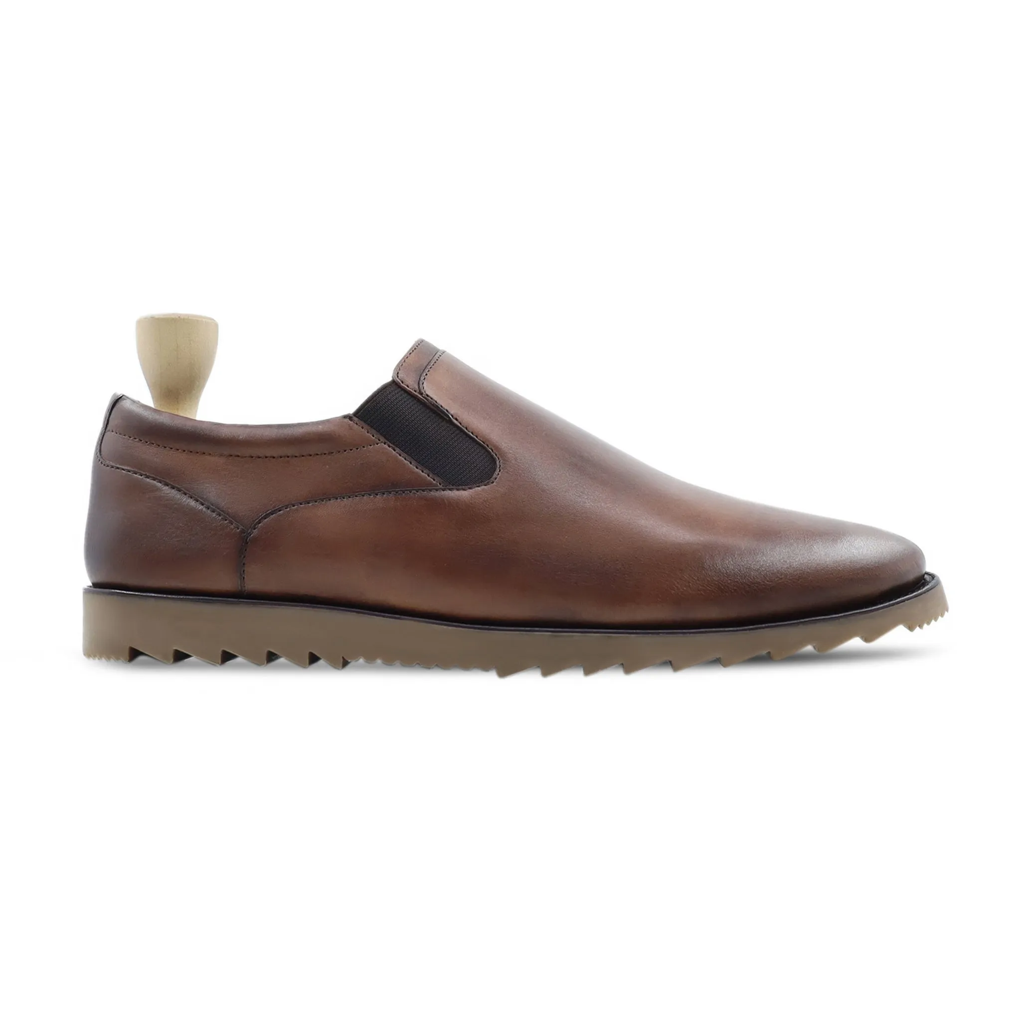 Myslowice - Men's Brown Calf Leather Loafer