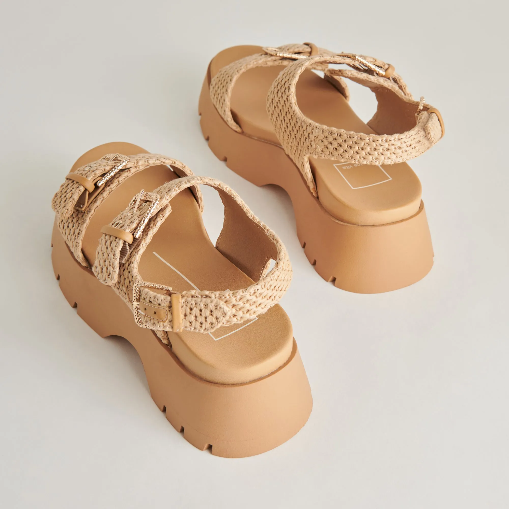 PALDA SANDALS NATURAL RAFFIA