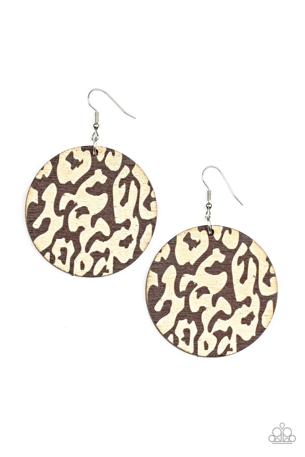 Paparazzi Catwalk Safari Brown Earrings