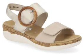 Remonte R6853 Womens Leather Touch-Fastening Sandals