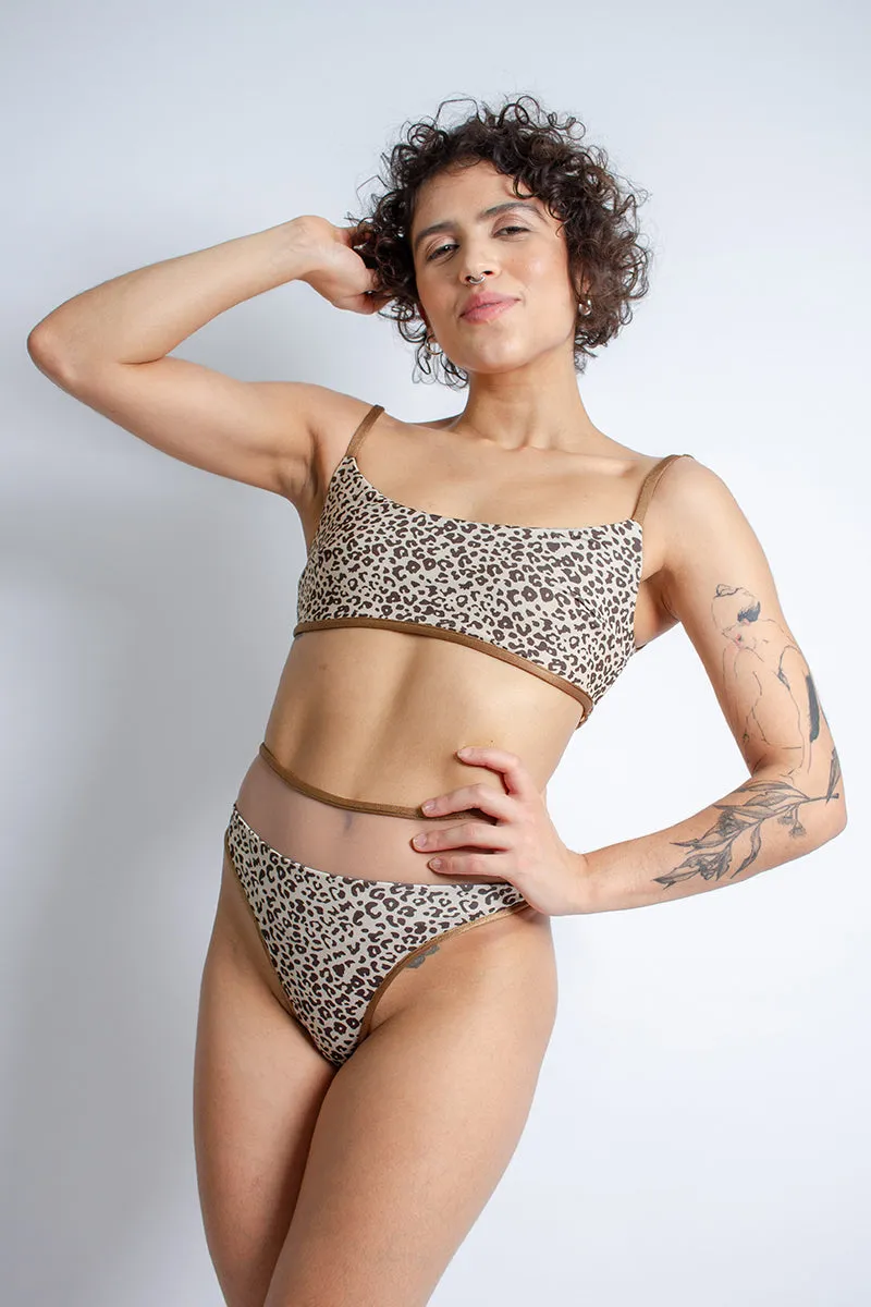 Rolling Vento Reversible Selva Bottoms - Beige Leopard/Chocolate