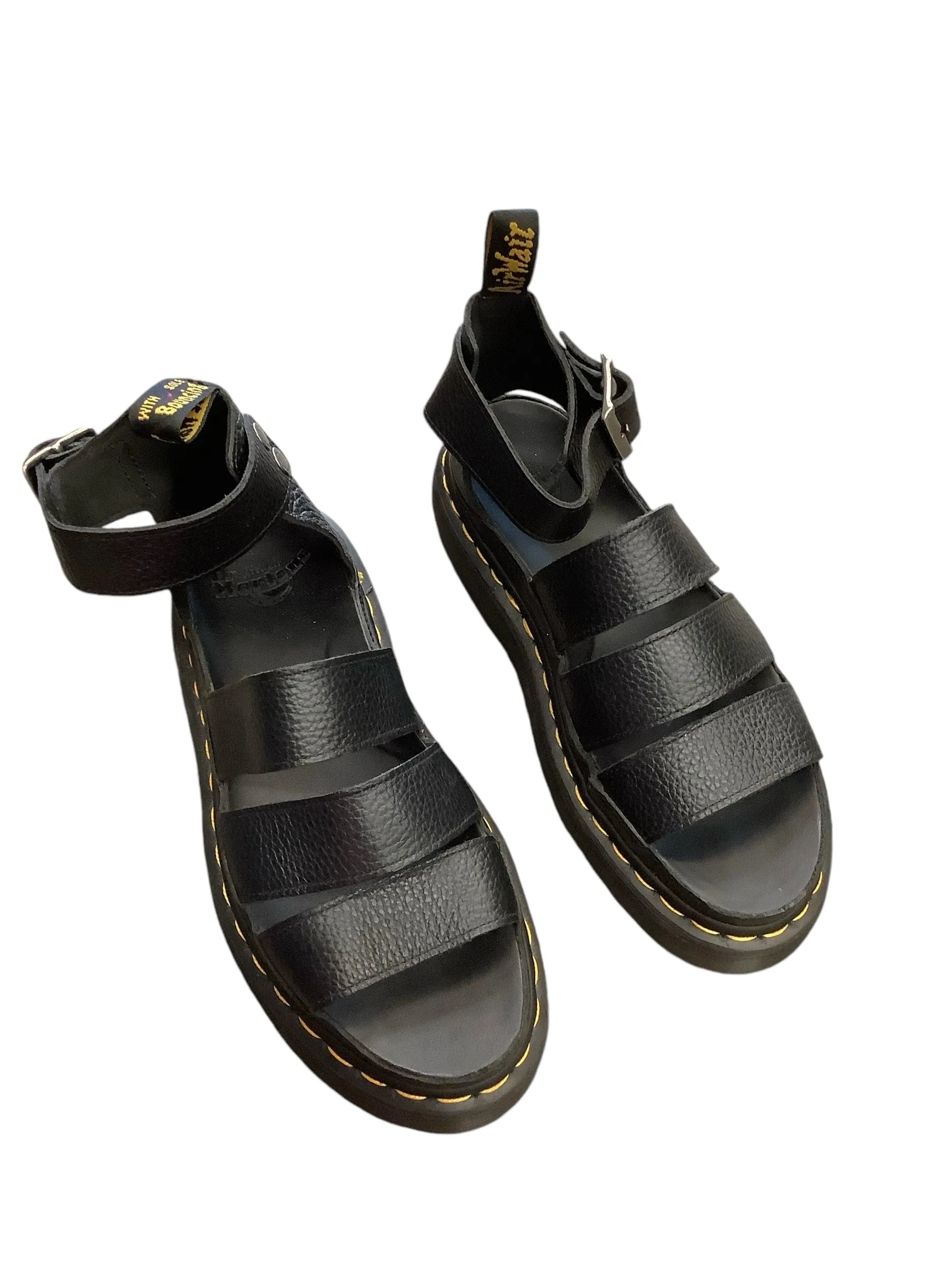 Sandals Flats By Dr Martens In Black, Size: 9