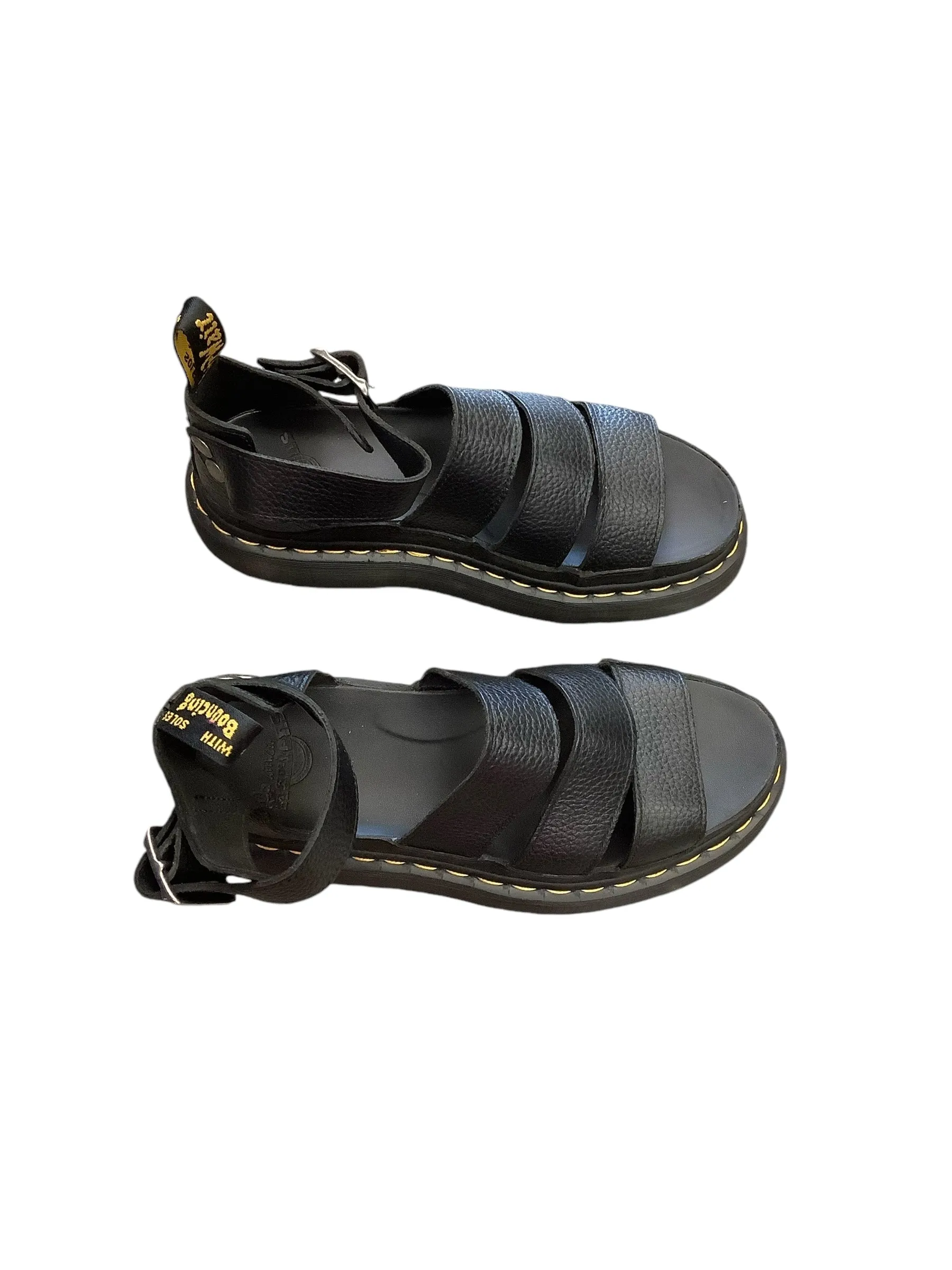 Sandals Flats By Dr Martens In Black, Size: 9