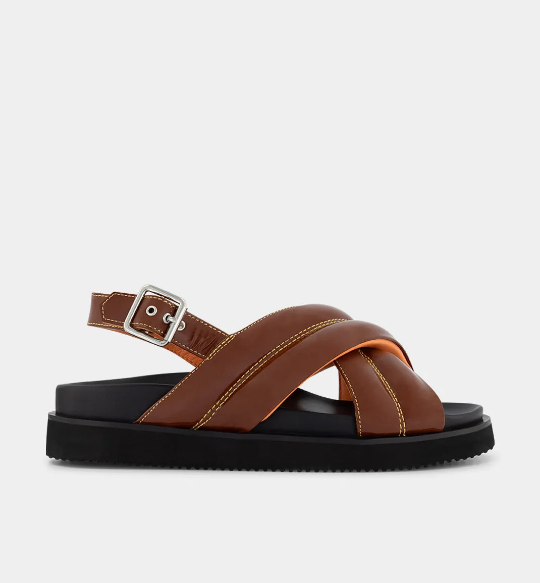 Summer Love Crossover Sandal | Toffee Ripple