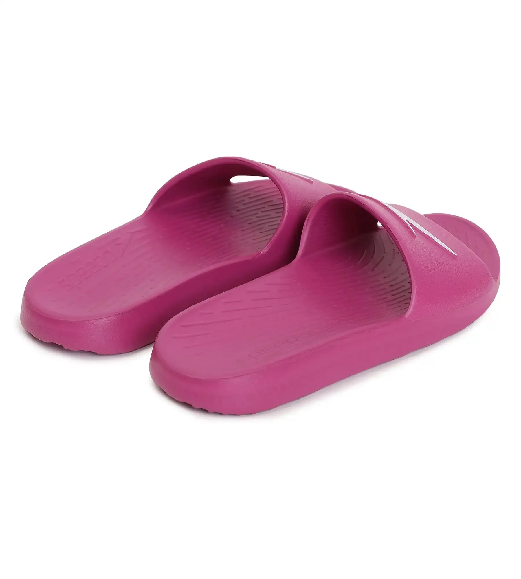 Women's Single Colour Slides - Berry & White